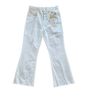 Closed Flared Jeans - Hi-Sun White Cropped Jeans Size 31